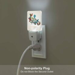 Night Light, A Colorful And Swirly Design With Leaves And Flowers. -Nuas Diy Shop 4f50d3d5dec510b80b3da37a0a3cc6be997cb74b