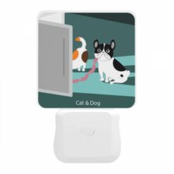 Night Light, A Cat And A Dog Are Sitting Next To Each Other. -Nuas Diy Shop 4f7f9b2f23525278cf7be817808ca7ac224ad384