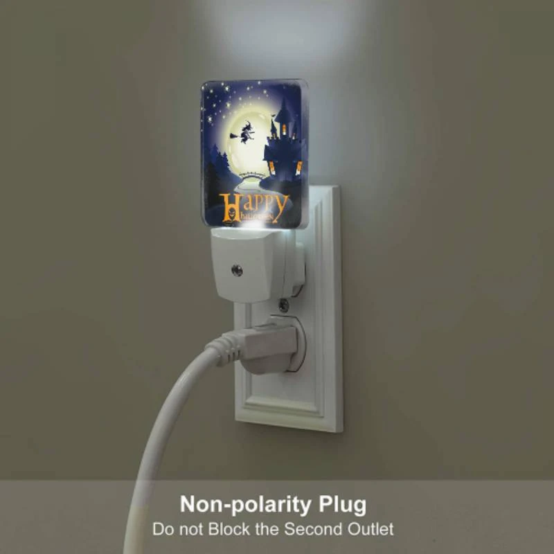 Night Light, A witch on a broom flies over a castle during a Halloween celebration. Night Light, A Witch On A Broom Flies Over A Castle During A Halloween Celebration. -Nuas Diy Shop 4fda278dbeb3960893fe6bbccd9c2cddeff52fd9