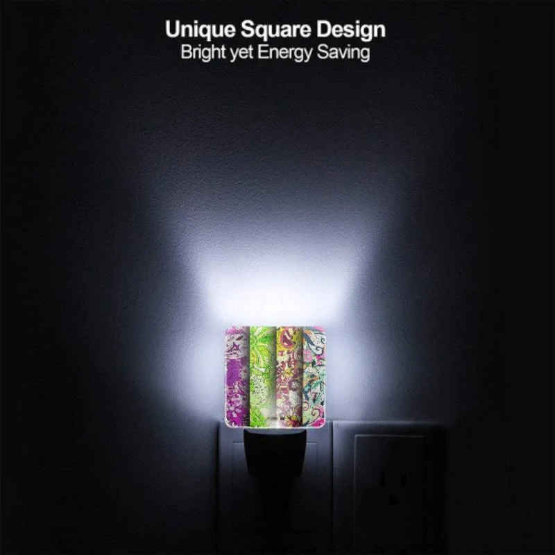 Night Light Set of 2, Three colorful designs are displayed on a row. Night Light Set Of 2, Three Colorful Designs Are Displayed On A Row. -Nuas Diy Shop 503330078d94f2c9657b13a39c3e7ef2bac8fe90