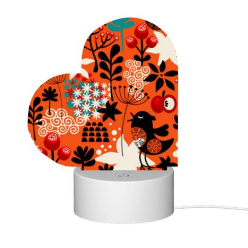 Love Acrylic Night Light, A Colorful Bird With A Star On Its Chest Is Perched On A Branch. -Nuas Diy Shop 50499dd41bddd4df24c5192229ce956301a2f2f0