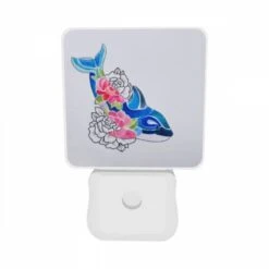 Night Light Set Of 2, A Blue Whale With Pink Flowers On Its Back. 9 Night Light Set Of 2, A Blue Whale With Pink Flowers On Its Back. -Nuas Diy Shop 504ee2ff4be9cb7198214a77254b5e003a4e271a