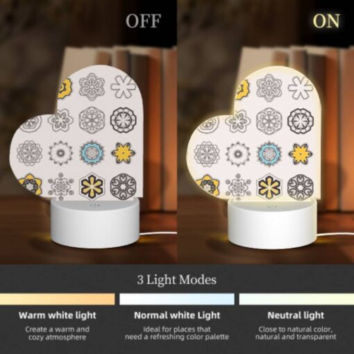 Love Acrylic Night Light, A Collection Of Geometric Shapes -Nuas Diy Shop 50d5f98bdb768df8cd13009e076a17b3fe4d7217