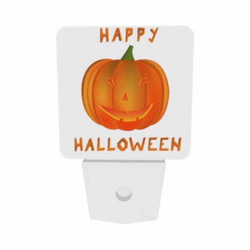 Night Light Set Of 2, A Happy Halloween Sign With A Pumpkin On It. -Nuas Diy Shop 50e5b88a19aa9427ac48f2d3b4546087de6ccf75