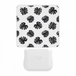 Night Light, A Pattern Of Black And White Flowers. -Nuas Diy Shop 5116adbd3d994f1beadfb8c9659600d37df93252