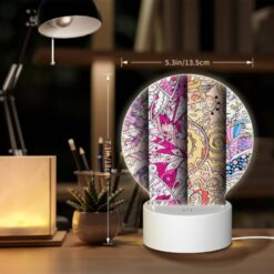 Round Acrylic Night Light, Three Colorful Artworks Are Displayed Side By Side. -Nuas Diy Shop 512a717e2a312ca9ae4396825fd5182537c14b0b