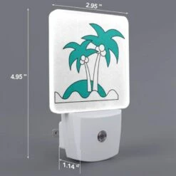 Night Light, A Drawing Of Two Palm Trees On A White Background. 3 Night Light, A Drawing Of Two Palm Trees On A White Background. -Nuas Diy Shop 516e8862e4819bffaea0c767eeefeea23648682f