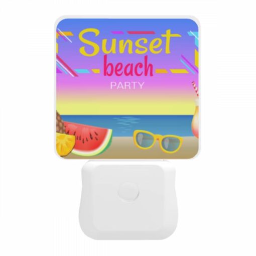 Night Light, A Colorful Beach Party Advertisement With A Watermelon -Nuas Diy Shop 51d6dccd49e445403ba9e62d8cfefb5583104eb4