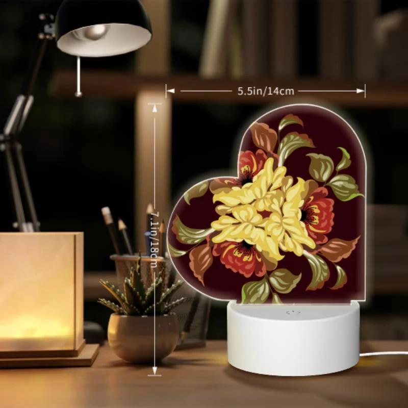 Love Acrylic Night Light, A colorful flower design with yellow Love Acrylic Night Light, A Colorful Flower Design With Yellow -Nuas Diy Shop 527b30acbcc5688bc9de3e0438e7a22b6f78179a
