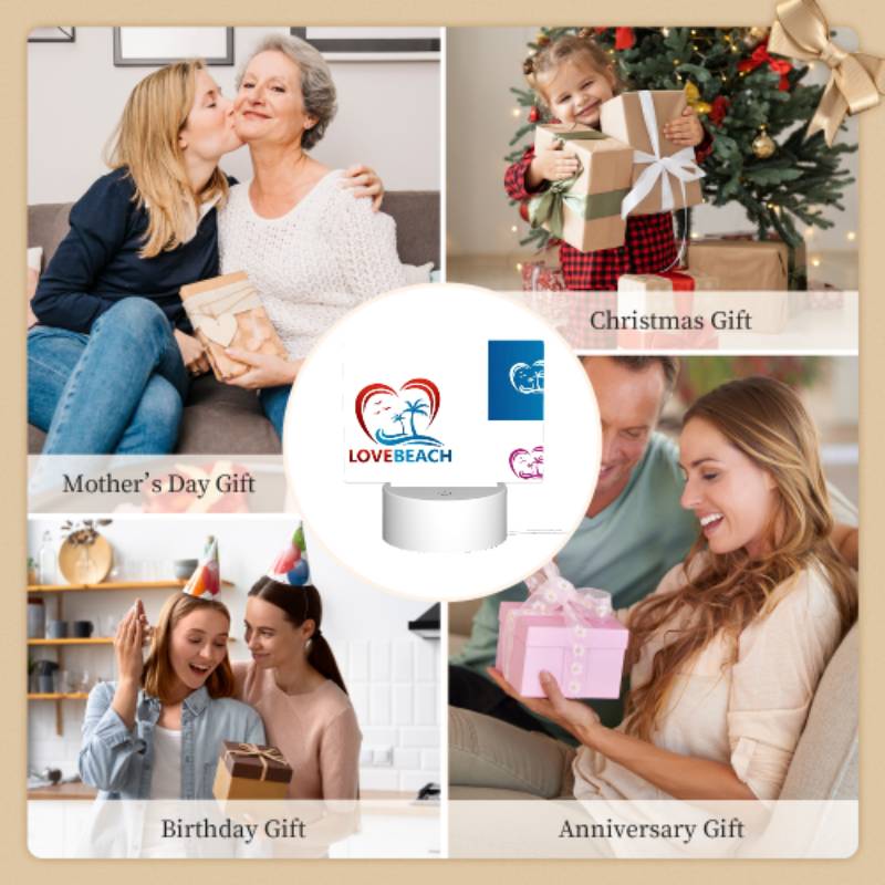 Rectangular Acrylic Night Light, A logo for Love Beach is shown in two different colors. Rectangular Acrylic Night Light, A Logo For Love Beach Is Shown In Two Different Colors. -Nuas Diy Shop 52c0e0d6942a8923988b0abee504adfb3570e02e