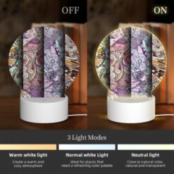 Round Acrylic Night Light, Four Different Colored Paintings Of Swirls And Designs. 4 Round Acrylic Night Light, Four Different Colored Paintings Of Swirls And Designs. -Nuas Diy Shop 52fed9db7c10cb1a280ec5b446450ba5cf9e732d