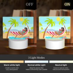 Rectangular Acrylic Night Light, A Woman Is Sitting In A Hammock On The Beach -Nuas Diy Shop 536b6ea8436e2ebdd56b8747abe6ac45af5d21c2