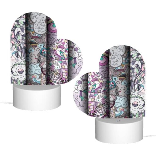 Love Acrylic Night Light, Four Different Colored Designs Of Flowers And Leaves. -Nuas Diy Shop 536ff5b13234df59497732aa05d89a4f2240b643