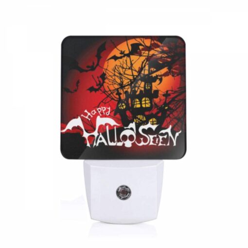 Night Light, A Halloween Poster With A Castle And Bats. -Nuas Diy Shop 53a53845ebebfc85fcb044b3fecfe7eeac808f10