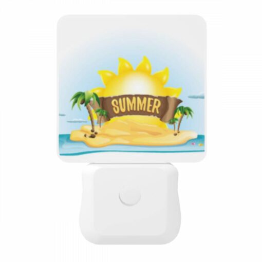 Night Light, A Cartoon Sun With A Yellow Face And Yellow Rays. -Nuas Diy Shop 53aaeb82faf9cfea83130843d36268067f6ca225