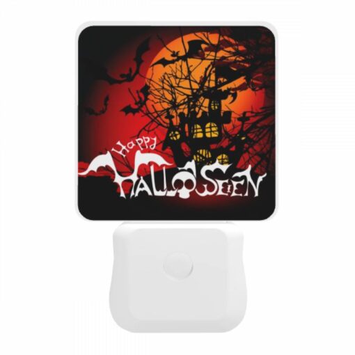Night Light, A Halloween Poster With A Castle And Bats. -Nuas Diy Shop 5499717773fb45b3875742d546d66f6e35da68f9