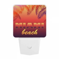 Night Light, A Colorful Beach Sign With The Words "Miami Beach" Written In Yellow. 9 Night Light, A Colorful Beach Sign With The Words "Miami Beach" Written In Yellow. -Nuas Diy Shop 54f39b7d86abe030d32a5704d0971cc4f87de155