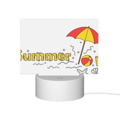 Rectangular Acrylic Night Light, A Colorful Umbrella Is Opened Over A Beach Ball And A Starfish. -Nuas Diy Shop 55fe88bfdbbbb4201c9a606d7712edef055455d7