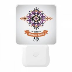 Night Light, A Colorful Design With The Words "Life Was Meant For Adventure!" Written In Orange. -Nuas Diy Shop 562fdc037a0bc021bfdb30e09b1386f48b65d459