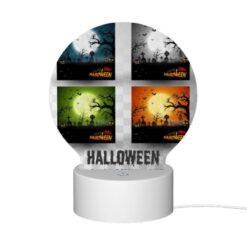 Round Acrylic Night Light, A Set Of Four Halloween Backgrounds. -Nuas Diy Shop 5670e75eba016b60a10aff7630b0d5a5ad7d03d2