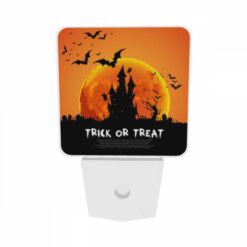 Night Light Set Of 2, A Halloween Poster With A Castle And Bats. -Nuas Diy Shop 56d4d28f5c41225c33f91f7d80f8b0c4c4d0521e