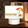 Rectangular Acrylic Night Light, A Colorful Umbrella Is Opened Over A Beach Ball And A Starfish. -Nuas Diy Shop 58043b72a82578af384076e7767c216e798fe030