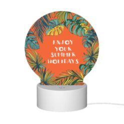 Round Acrylic Night Light, A Colorful Poster Advertising Summer Holidays. -Nuas Diy Shop 58091c88773b70532438b60866131b14ac8fd678