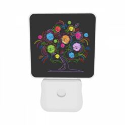 Night Light Set Of 2, A Colorful Tree With Many Flowers. -Nuas Diy Shop 587f5605020527a20b95258f62254dbc17c0903d