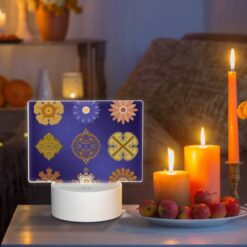Rectangular Acrylic Night Light, A Collection Of Six Different Flower Designs. -Nuas Diy Shop 5884a3a8d53984e62f2189a220fb0a282a6328f4