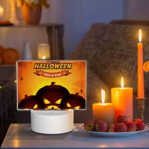 Rectangular Acrylic Night Light, Three Pumpkins With Scary Faces On Them. -Nuas Diy Shop 5957a9b95b56df3b47697bdce8d988156a281f9c