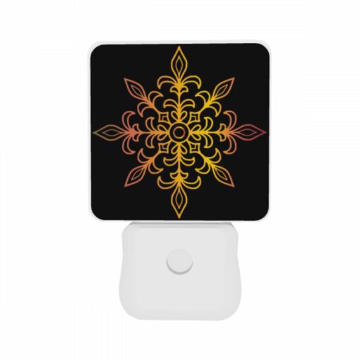Night Light Set Of 2, A Colorful Flower Design With Yellow -Nuas Diy Shop 5967952b38713828fc122206138b9cd75bd56a9c