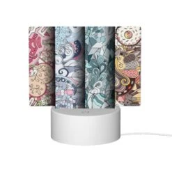 Rectangular Acrylic Night Light, Three Colorful Designs Of A Dragon On A Wall. -Nuas Diy Shop 596cf8f78d518ee7b0f11c36cf7840edaa9f06a2