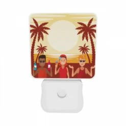 Night Light Set Of 2, Three People Are Standing On A Beach -Nuas Diy Shop 59f4017f97173eb6af156ece3263a6c99be77293