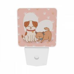 Night Light Set Of 2, Two Dogs Sitting Next To Each Other -Nuas Diy Shop 5a04947649f1197496204303afe928717e0cfa9b