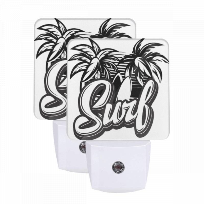 Night Light Set of 2, A logo for surfing with a house and palm trees. Night Light Set Of 2, A Logo For Surfing With A House And Palm Trees. -Nuas Diy Shop 5a0817c76d185923ed51b93225c51160d275a898