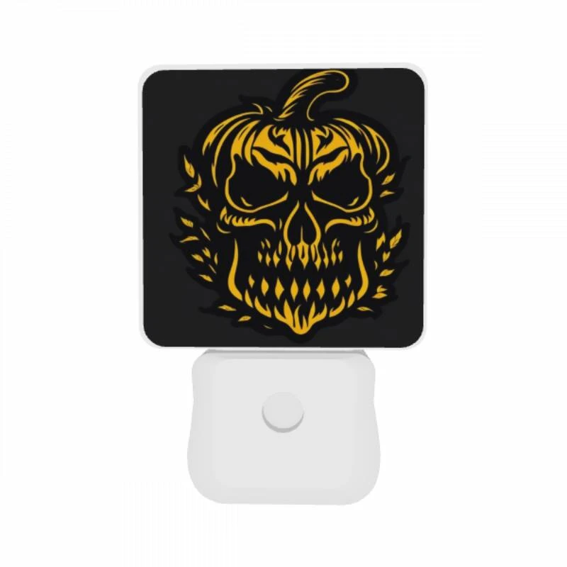Night Light Set of 2, A skull with a pumpkin face. Night Light Set Of 2, A Skull With A Pumpkin Face. -Nuas Diy Shop 5a0d79e5c64f55b52820a1befba74af9938e392a