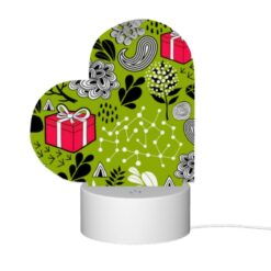 Love Acrylic Night Light, A Green And Black Patterned Fabric With A Pink Ribbon And A Red Box. -Nuas Diy Shop 5a118f529812e7c679262195fbbbaf0abacba0ac
