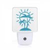 Night Light, A Blue And White Sun With Palm Trees. -Nuas Diy Shop 5b2cb4c94161c3c5735cc1bfc11ec13b251d40f8