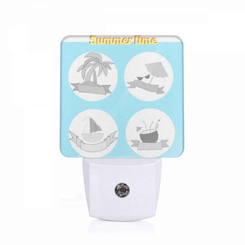 Night Light, Four different beach items are shown in a circle. Night Light, Four Different Beach Items Are Shown In A Circle. -Nuas Diy Shop 5bd85f08bfe94691c8bcb118985836ddcb8b9827