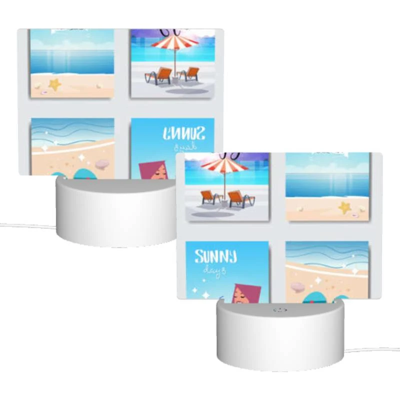 Rectangular Acrylic Night Light, A collection of four posters with beach themes. Rectangular Acrylic Night Light, A Collection Of Four Posters With Beach Themes. -Nuas Diy Shop 5d1c9e4b56d9a8838dc44adfcd69558b0e17673d