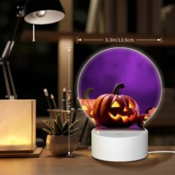 Round Acrylic Night Light, A Group Of Pumpkins With Faces Drawn On Them. -Nuas Diy Shop 5d608aa00e6650d2a0ea9912522ed9c45b672190