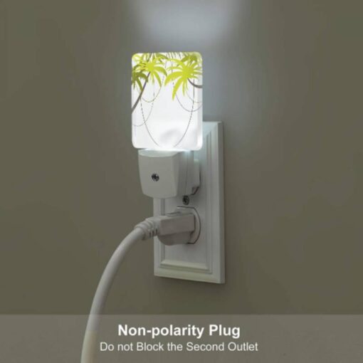 Night Light Set Of 2, A Bunch Of Green Leaves Are Connected To Each Other. -Nuas Diy Shop 5d7404bd0664a9c0230b1e18139acab5fdc8d4db