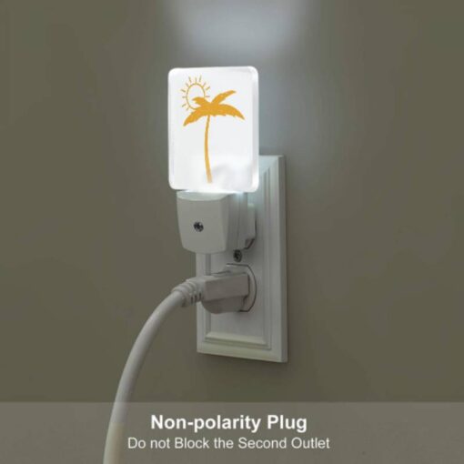 Night Light Set Of 2, A Sunny Day With A Yellow Sun And Two Palm Trees. -Nuas Diy Shop 5e04199294584eadb95a0b116bd3e862fca0383b