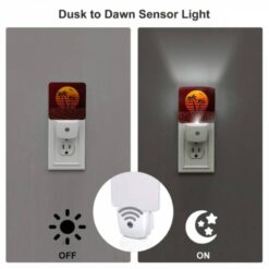 Night Light, A Sunset With A Palm Tree And Two Birds In The Sky. -Nuas Diy Shop 5e1418d7eedb1d6ef5f9a7d5314480567eb67aa1
