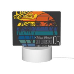 Rectangular Acrylic Night Light, A Surfboard Rental Advertisement For Venice Beach -Nuas Diy Shop 5e32ad2e83b5bae43f57c956abed1f97b195daba