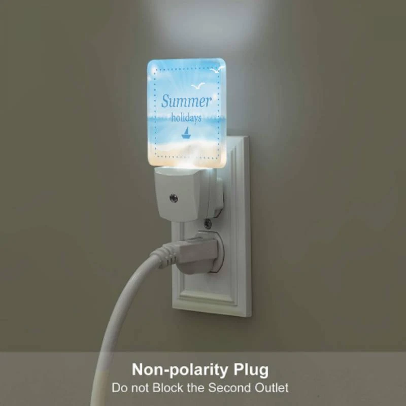 Night Light Set of 2, A blue and white postcard with a sailboat on it and the words "Summer Holidays" written on it. Night Light Set Of 2, A Blue And White Postcard With A Sailboat On It And The Words "Summer Holidays" Written On It. -Nuas Diy Shop 5ebfa0809f5f4c73af475e9856f1bcc3b28fece3