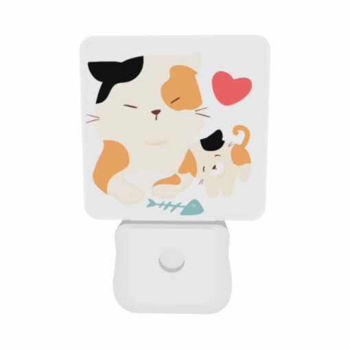 Night Light Set Of 2, A Cat And A Kitten Are Sitting Together. -Nuas Diy Shop 5ee90e60524efa3bc7c5d84099eddec53487500a