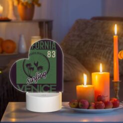 Love Acrylic Night Light, A Green And White Surfing Logo For Venice Beach. -Nuas Diy Shop 5ef45e4c23d4f361884a0faaba7ff0f89fa61cc8