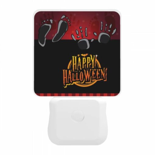 Night Light, A Black And White Image Of A Happy Halloween Sign. -Nuas Diy Shop 5efd15aab937c722df9429d13bf9a2c5ffe7f93f