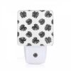 Night Light, A Pattern Of Black And White Flowers. -Nuas Diy Shop 5f07e98051ac93304e5e245e217bf5bdb718ee6d